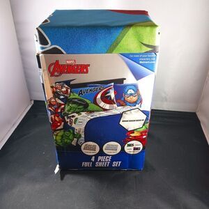 Avengers Kid 4Pcs Full Bed  Sheet Set